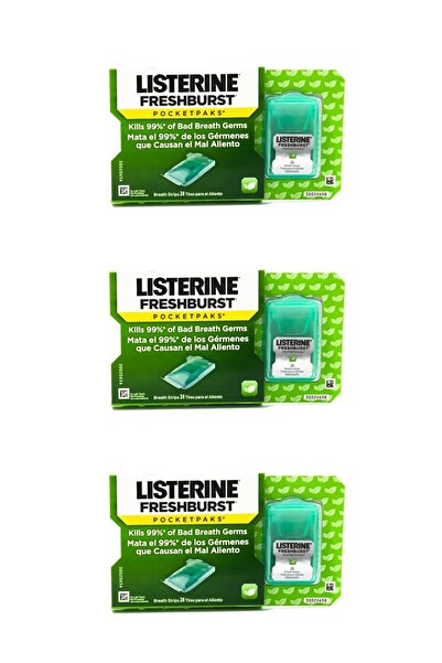 Listerine Ağız Çalkalama Suyu Fresh Burst Pocketpaks 3 Kutu