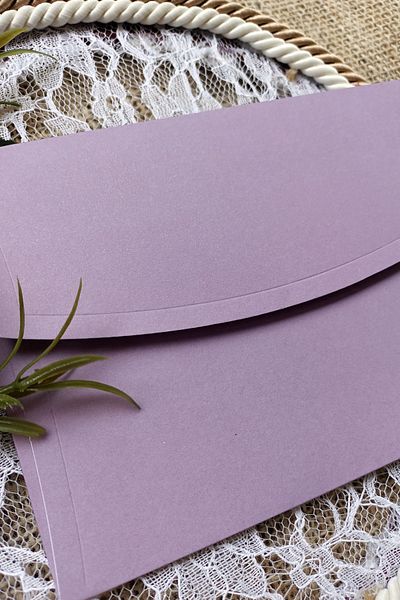 Dekorden 13X18 cm 100 Pieces Lilac Invitation Envelope
