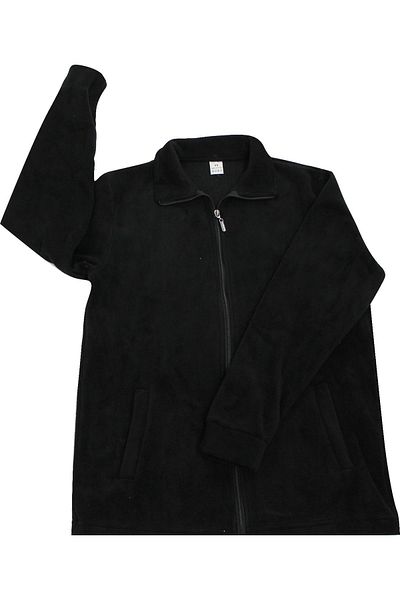 venüsdijital Μπουφάν Fleece Μαύρο με τσέπες με φερμουάρ