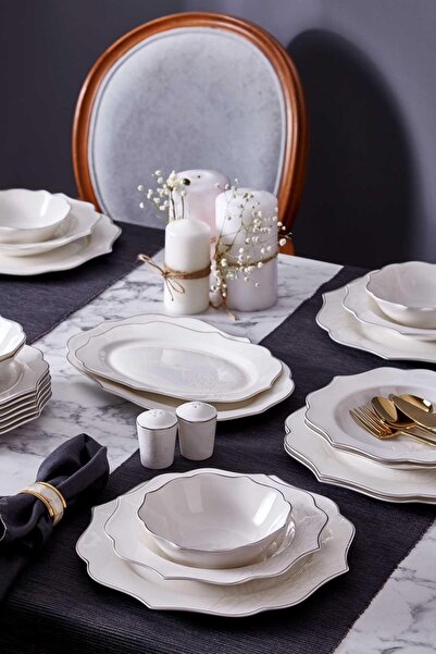Neva N3351 Yasmin Romantik 56 Parça 12 Kişilik Yemek Takımı