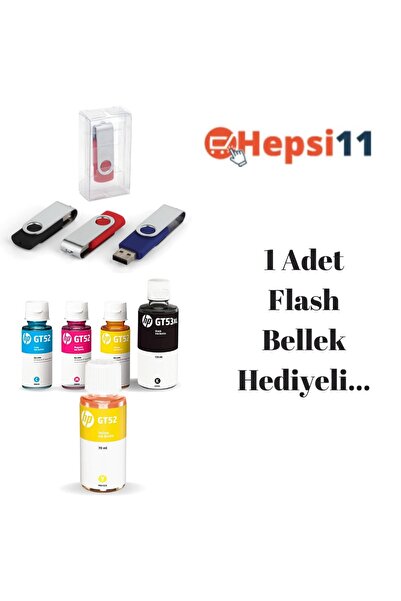 HP Gt53xl Smart Tank 515 Orjinal 4 Renk Mürekkep Seti + 1 Sarı Hediye Aıu7a546