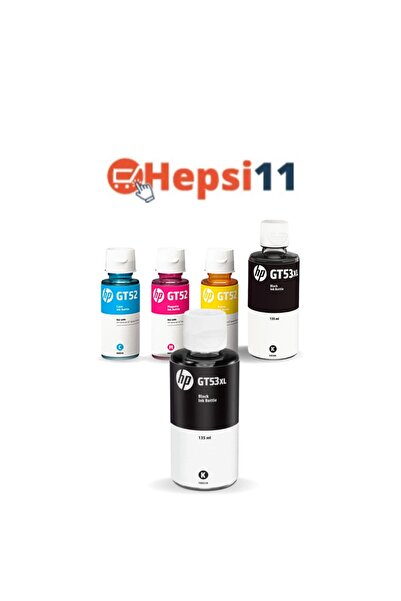 HP Gt53xl Smart Tank 615 Orjinal 4 Renk Mürekkep Seti + 1 Siyah Hediye Aıu7a192