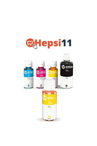 HP Gt53xl 1tj09a Orjinal 4 Renk Mürekkep Seti + 1 Sarı Hediye Aıu7a246