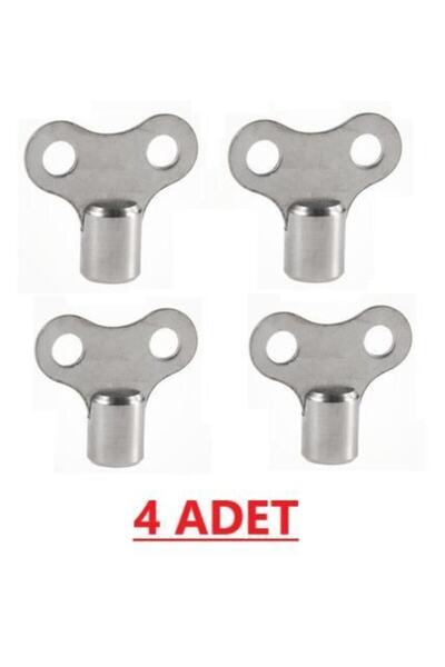 MOONSHOP Radyatör Prujör Petek Havlupan Hava Alma Purjör Anahtarı 4 Adet