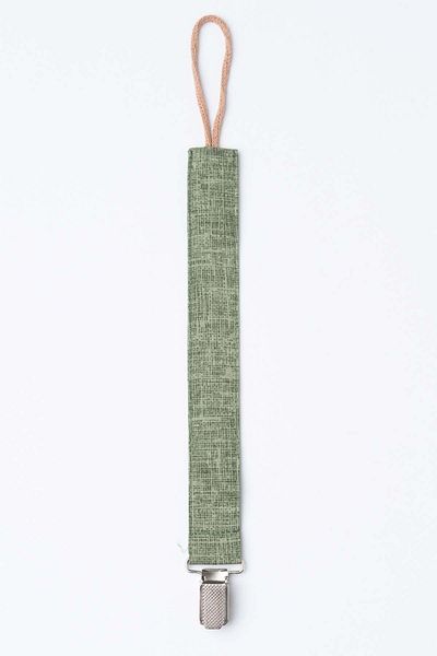 MyVera Green Melted Pacifier Strap - Fabric Cotton Laced Pacifier Chain - Pacifier Holder