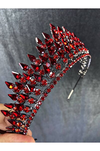 Bontex Accesoriu de mireasă Model Eda Roșu Coroană tridimensională de mireasă...