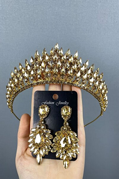 Bontex Accesoriu de mireasă, culoare miere, model Eda, set tridimensional de ...