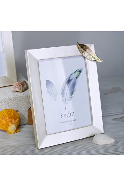 Selim 13x18 Leaf Frame Pearl Gold