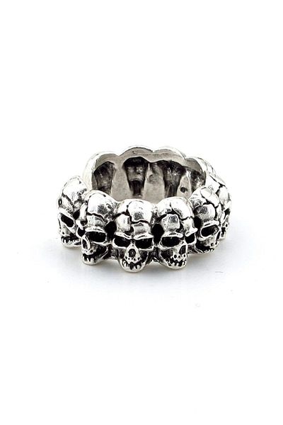 Solfera Mens Gothic Design Brass Ring - Skulls Skeleton Skull Rg022