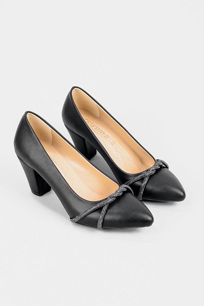 Adım Adım Women's Black Classic Heeled Shoes
