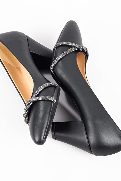 Adım Adım Жіночі чорні класичні туфлі на підборах