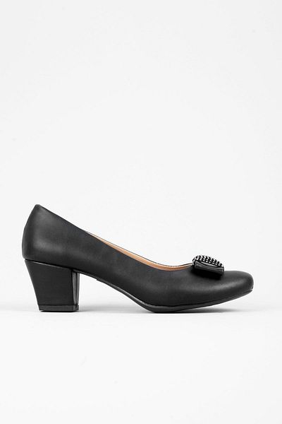 Adım Adım Women's Black Classic Heeled Shoes