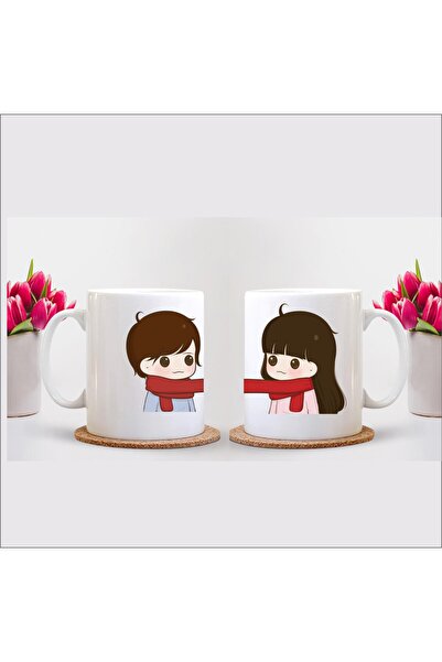 sıradışıhediyem أكواب Love Dear Couple (سيتم إرسال قطعتين)