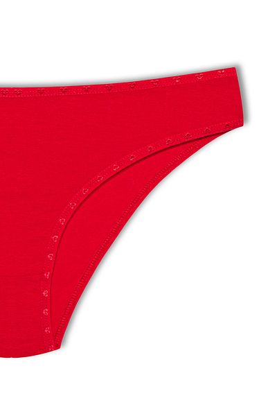 HNX Red Cotton Heart Rubber Slip Women's Panties
