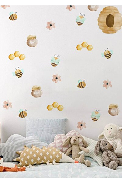 WALLHUMAN Bal Arısı Çocuk Odası Duvar Stickerı