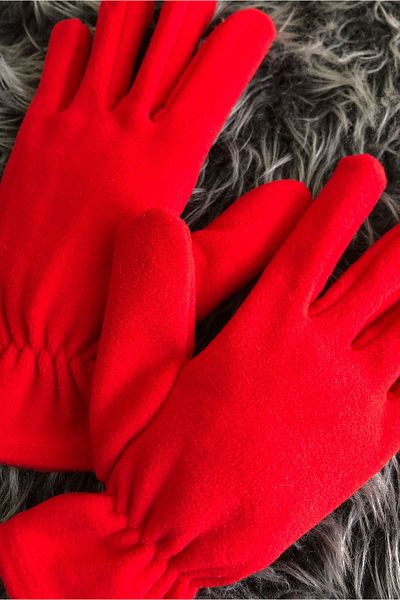 wintersun Women's Red Fleece Gloves