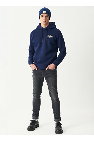 Riders by Lee Kapüşonlu Regular Fit Lacivert Erkek Sweatshirt L222695-410