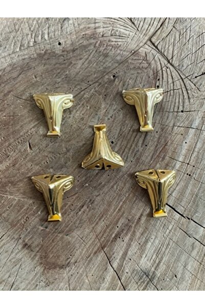 Ars Sarı Renk Kutu Ayagı Dekoratif Mini Kutu Ayak Kelebek Ayak 100adet