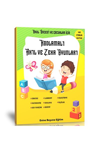 Enine Boyuna Eğitim Preschool Coding Mind and Intelligence Games Book - Trans...