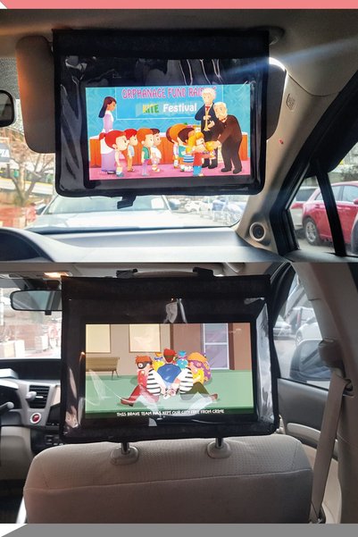 MARVA Araç Koltuk Başlığı Tablet Tutucu - Araba Güneşlik Ipad Samsung Tablet Tutucu