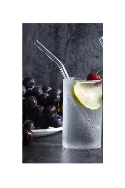 DZC KUZENLER AVM 6-Piece Glass Straw Party Supplies