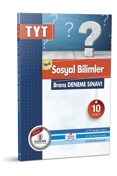 ÖZDEBİR YAYINEVİ Özdebir Yayınları Tyt Branş Deneme Seti Toplam 4 Kitap (4x10 Deneme)