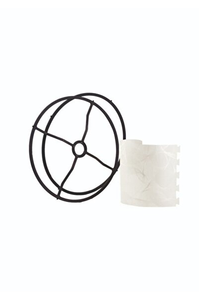 Art&Gift Pratik Yedek Lambader Başlığı Krem Kabartma Desenli Upvl