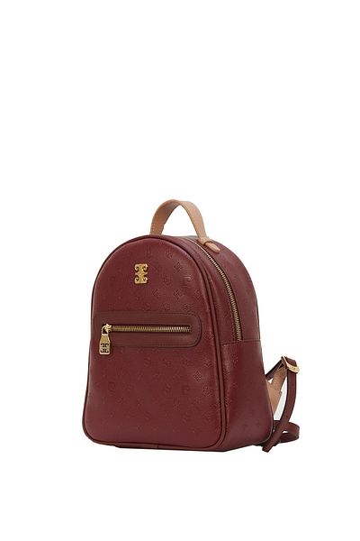 Pierre Cardin Burgundy Floater Women's Backpack 05Po22Y1541
