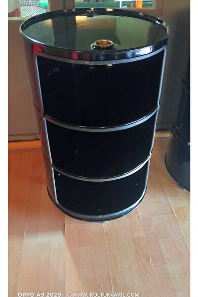 BK VARİL KOLTUK Varil Koltuk Açık Dolap Black