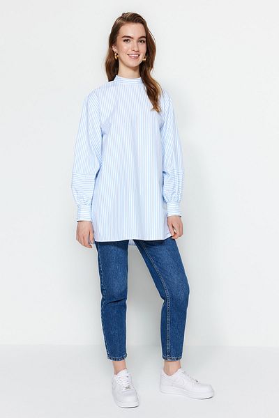 Trendyol Modest Tunic - Blue - Regular fit
