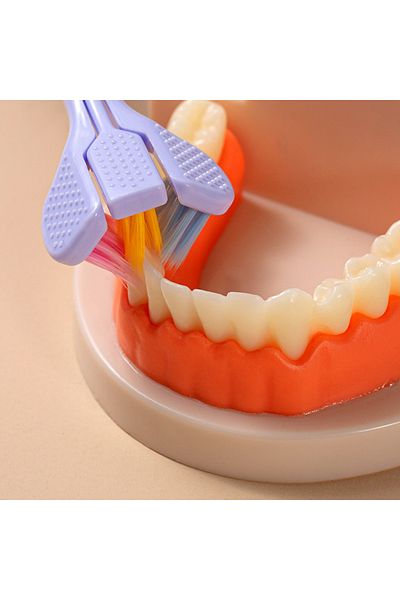 KdrElektronik Three Sided Soft Bristle Adult Toothbrush
