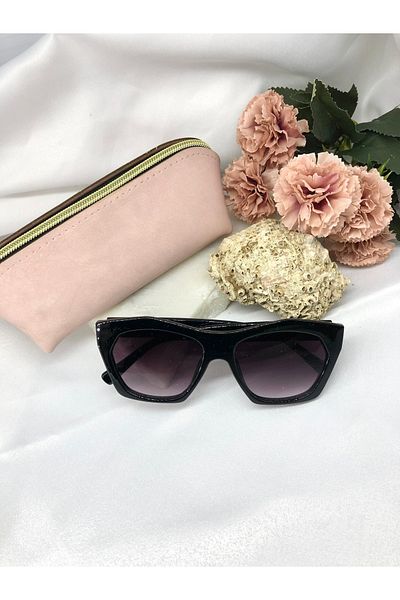 Di Caprio Odea Vintage-retro Design Black Women's Sunglasses