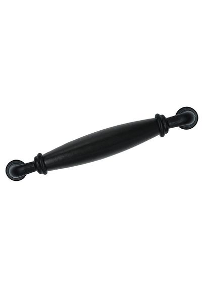 Porcellana Perla Mâner din porțelan Dulap Sertar Mobilier Bucătărie Mâner Copii Rubik 16 Cm (160 Mm )-negru-mat-negru-stk5104
