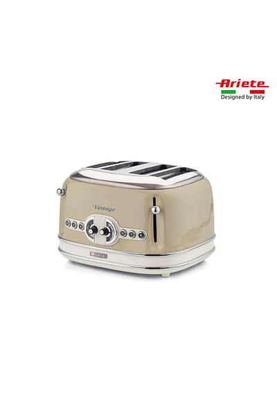 ARIETE Vintage Two Chamber Toaster Beige