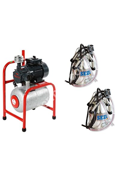 SEZER Pls 2 Yarı Sabit Sistem Sağım Ünitesi Şeffaf Güğümlü