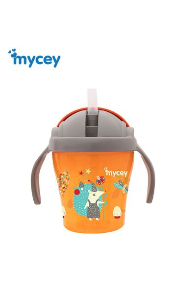 mycey 5210 Pipetli Bardak 200 Ml 9 Ay + Turuncu