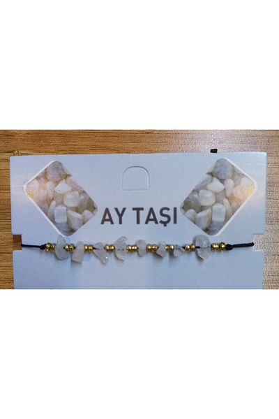 Berra Sifa Natural Stone Adjustable Moonstone Bracelet
