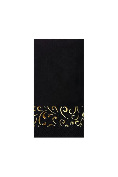 Story 33x33 Cm Altın Varak Ebruli Desen 16'lı 1/8 Katlama Siyah Renkli Kağıt ...
