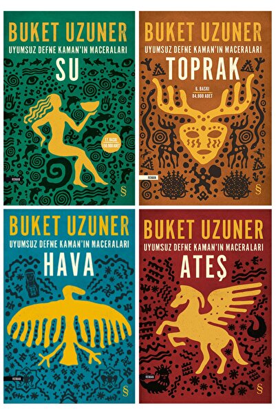 Everest Yayınları Uyumsuz Defne Kaman'ın Maceraları 4 Kitap Set - Su - Hava -...