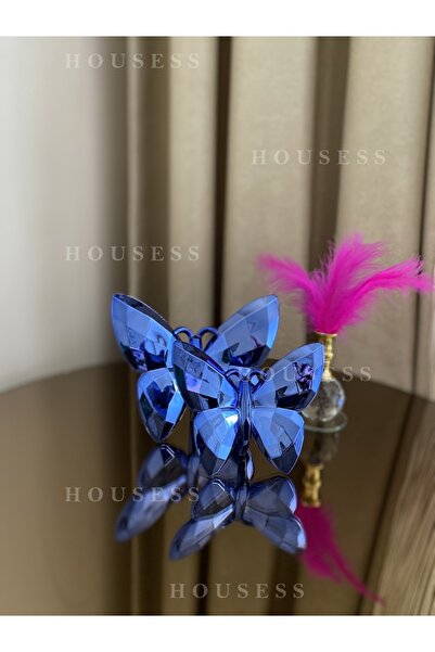 Housess Dekoratif Kelebek Ve Tüylük Biblo Süs