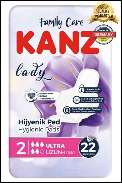 Kanz 22 Pack Women's Pads Ultra Long Sanitary Pads