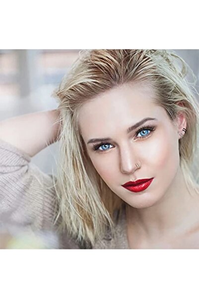 Begonia Accessories 925 Ayar Gümüş, Tek Delikli Çift Görünümlü Halka Küpe Tek