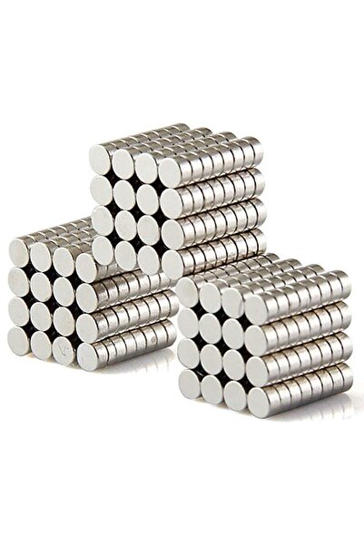Dünya Magnet 10 Adet 6mm X 2mm Yuvarlak Güçlü Neodyum Mıknatıs Magnet