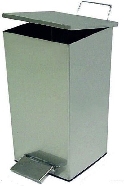 Arı Metal 1084 21 Lt Kare Pedallı Çöp Kovası Endüstriyel