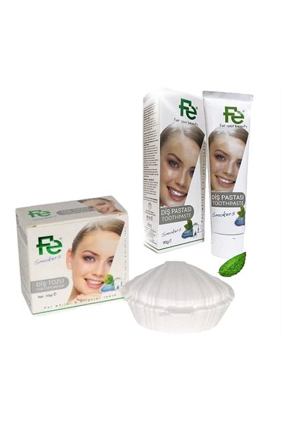 Fe 90 gr Mint Toothpaste - Smokers, 50 gr Mint Tooth Powder