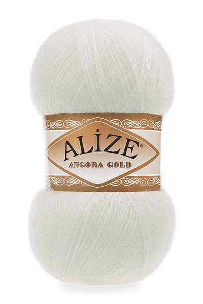 Alize Angora Gold 62 Light Cream Mohair Γιλέκο Σάλι Σπάνιο 5 Μάλλινο 20% - 80% Ακρυλικό