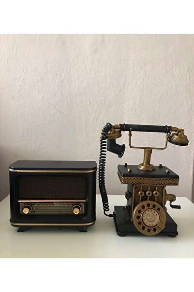 NOSTALJİM - Bluetooth, Usb, Fm Radyo Özellikli Nostaljik Radyo Dekoratif Meta...