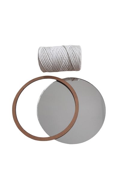 Merve Macrame Mirror Kit Wall Ornament