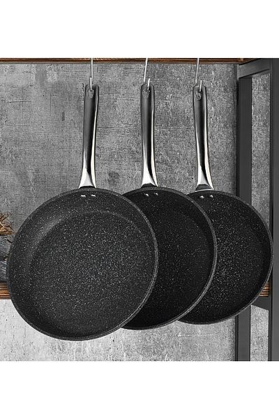 FALEZ Blackline 20-24-28 Cm Pan Set of 3