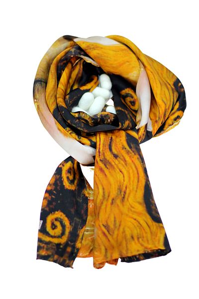 Nomads Felt Silk Scarf| Freya's Tears 55x180 cm| Nomads Felt
